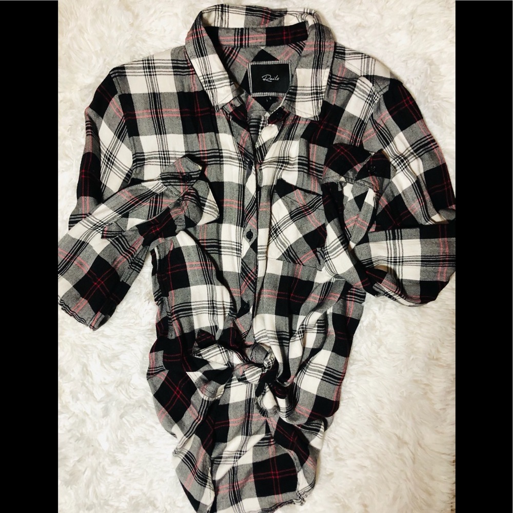 Rails Buttery Soft Button Down Shirt SZ S EUC